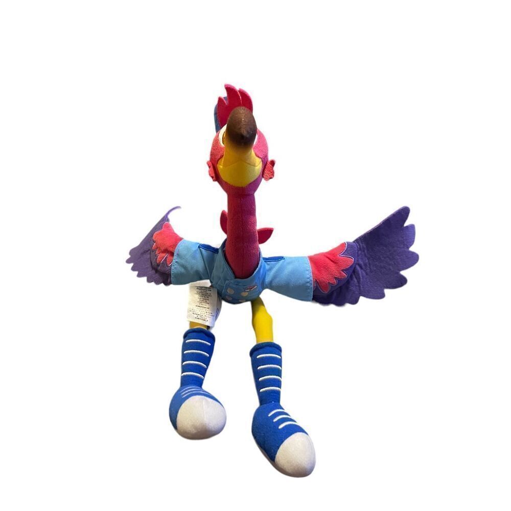 Disney Store Toy's Multicolor Junior T.O.T.S Freddy Flamingo Bird Plush Stuffed